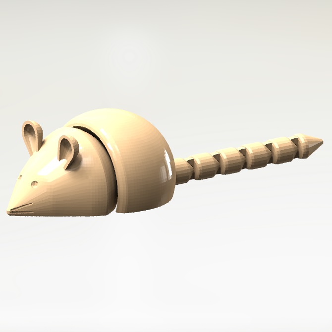 مدل سه بعدی موش متحرک پرینت سه بعدی شده - اولترا دیزاین
